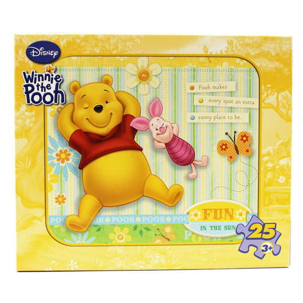 Winnie The Pooh Puzzle Pooh Bear baby toy Chunky Wooden Jigsaw Puzzle Big pieces